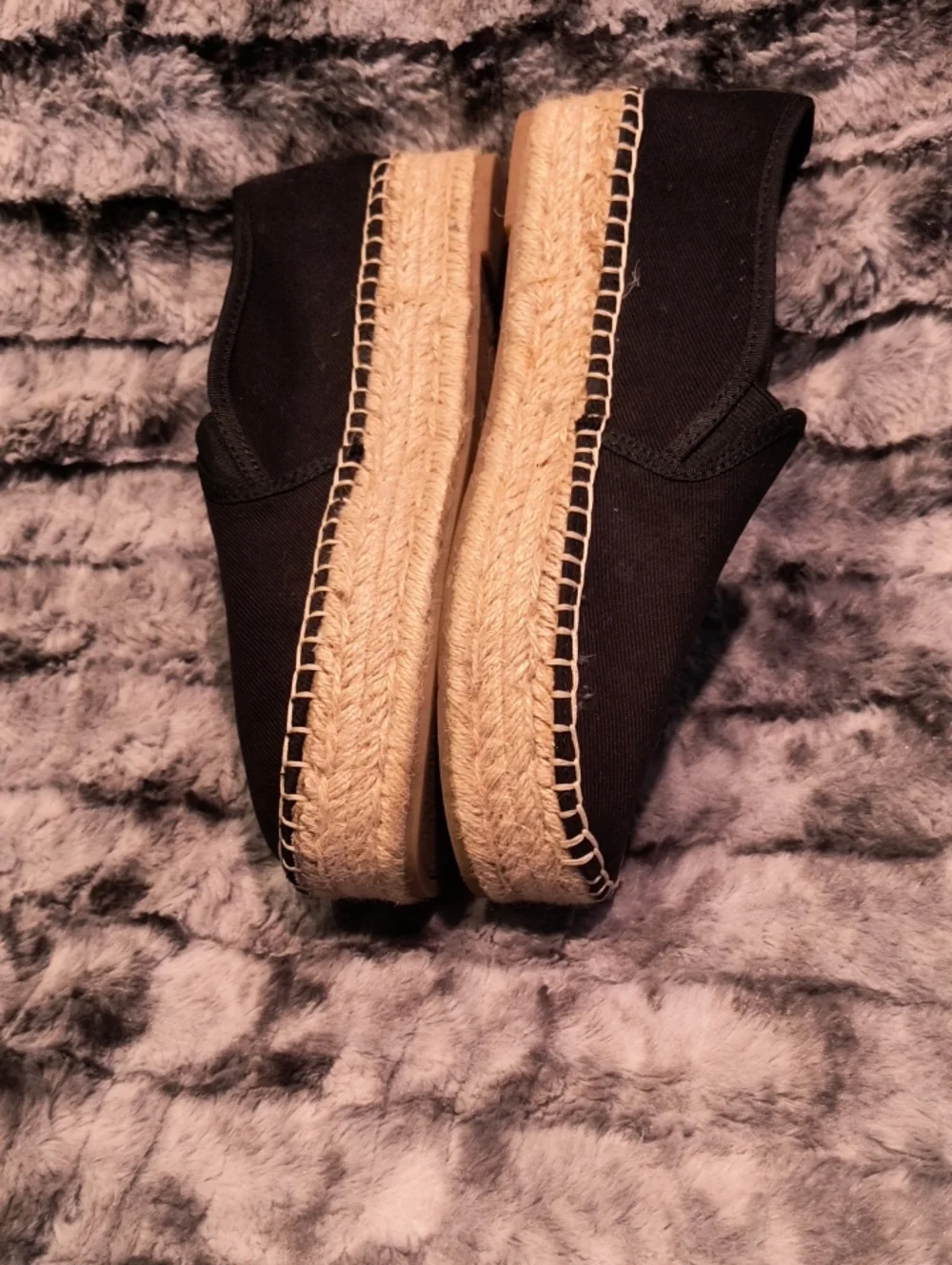 Circus by Sam Edelman Black Slip-On Espadrille Women's